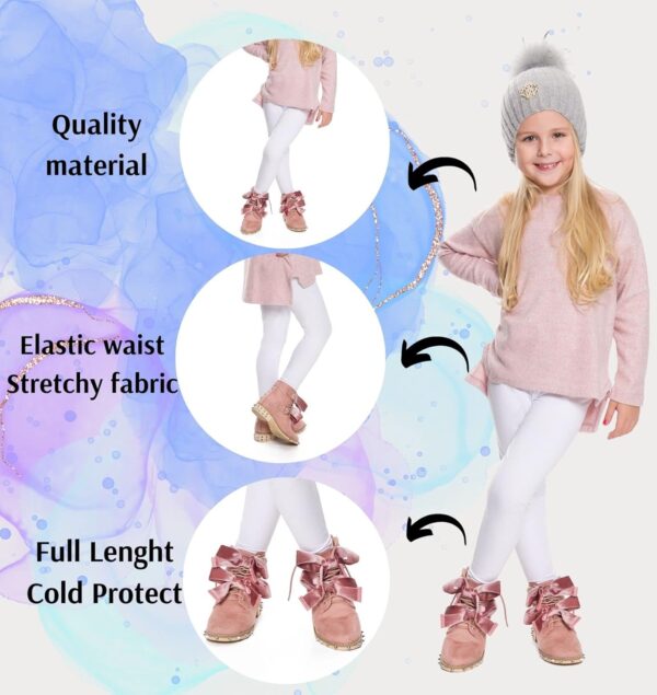 hi!mom Winter Children Leggings Full Length Cotton Kids Pants Thermal Material Thick Winter Kids Leggings Warm Breathable Children Pants Casual Daily Kids Girls Leggings All Ages CHILD28 - Image 4