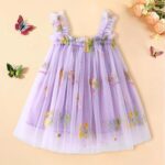 JiAmy Baby Girl Dress Sleeveless Tulle Floral Dresses Toddler Birthday Wedding Princess Party Sundresses for Girls 6 Months-4 Years - Image 2