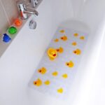 aztex Non-Slip Ducky Design Bath Mat, Non-Slip Kids Bath Mat with suction cups, Bath mat for toddlers and babies, Printed Bathtub mat, PVC bath mat, 72cm x 35cm - Image 4