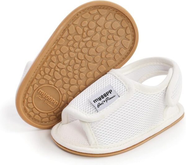 Unisex Baby Boys Girls Sandals Infant Girls Boys Summer First Walking Shoes Anti-Slip Rubber Sole Prewalkers Sneakers Easy to Put on Breathable Trainers 0-18M - Image 7