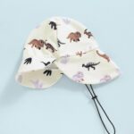 Beauace Baby Boy Swimsuit Long Sleeve Zipper Animal Print Romper Toddler Bathing Suit Toddler Girls Swimwear Outfit with Sun Hat - Image 3