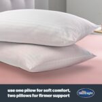Silentnight Hotel Collection Pillows 2 Pack - Luxury Hotel Quality Pillows Soft Medium Support for Back and Side Sleepers Comfy Supportive - Hypoallergenic and Machine Washable - Pack of 2 - Image 4