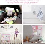 Unaone 2-Pack Bath Toy Storage Set - Hanging Mesh Bathtub Toy Organizer with Letters & Numbers, Pink Bathroom Decor for Kids, Space-Saving Bath Net for Baby, Toddler,& Kids - Image 6