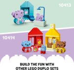 LEGO DUPLO My First Daily Routines: Eating & Bedtime Toddler Learning Toys with 2 Houses and 4 Animal Figures, Let's Toddlers Explain Feelings, Gifts for Kids, Girls and Boys Aged 18 Months Plus 10414 - Image 7