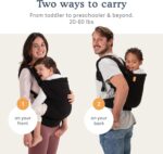 Beco Toddler Carrier with Extra Wide Seat, 100% Cotton Toddler Carrying Backpack Style and Front-Carry, Lightweight & Breathable Child Carrier, Toddler Sling Carrier 20-60 lbs (Ecru) - Image 8