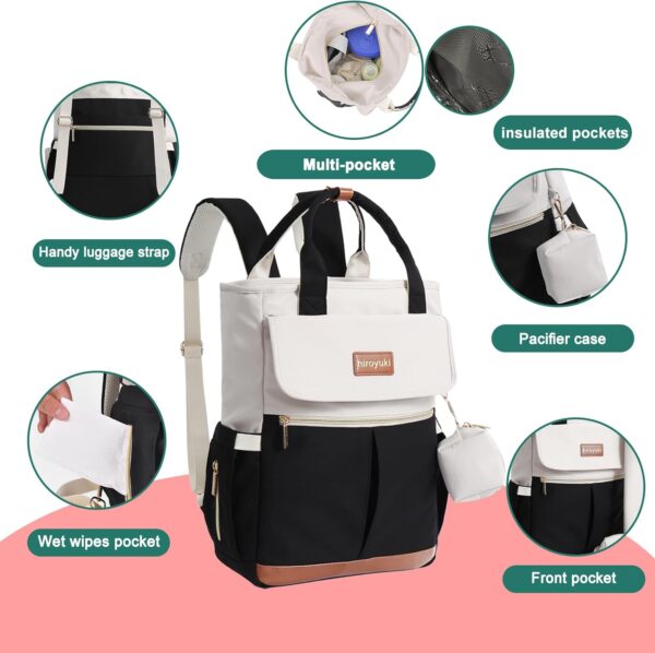 Baby Diaper Bag Backpack, Unisex Bag with Changing Pad - Image 2