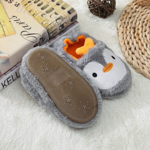 MASOCIO Kids Girls Boys Cute Cartoon Animals Slippers Winter Warm Plush Anti-Slip Children Home Shoes - Image 4