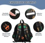 ISAOA Toddler Backpack with reins, Kids Anti-Lost Rucksack with Safety Harness,Jungle Leopard Backpack for Boys and Girls Baby Preschool Mini Bag with Leash,S - Image 4