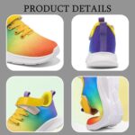 Hixingo Boys Trainers Kids Trainers Girls Trainers Rainbow Breathable Tennis Shoes Athletic Walking Shoes Lightweight Sneakers for 7-12 Years Little Kid/Big Kid - Image 5