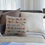HGOD DESIGNS Cushion Cover Alphabet Cute Zoo Alphabet with Animals Throw Pillow Cover Home Decorative for Men/Women Living Room Bedroom Sofa Chair 18X18 Inch Pillowcase - Image 5