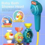 Bath Toys for Kids, Plumbing System Bathtub Water Toy, 11.02x2.95x12.4 inches, Educational Toy with Pipes & Valves, Interactive Sensory Shower Game for Boys, Girls Over 3 Years Old - Image 9