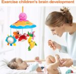 yztju Baby Mobile for Bassinet - Baby Mobile Bassinet Bell Crib Toy - Rotating Cute Animal Nursery Decor, Educational Toys for Girls Boys, Stroller Accessories - Image 7