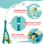 WYSWYG Cot Mobile for Babies Musical with Lights, Baby Mobile for Cot with 360°Rotating Rattles and Music Box, Musical Mobile for Baby Cot Gift for 0 3 6 12 Months,Blue - Image 6
