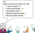 Jaques of London Wooden Blocks | Sensory Toys for Babies | Sound Toys | Wooden Toys | Baby Sensory | Since 1795 - Image 5