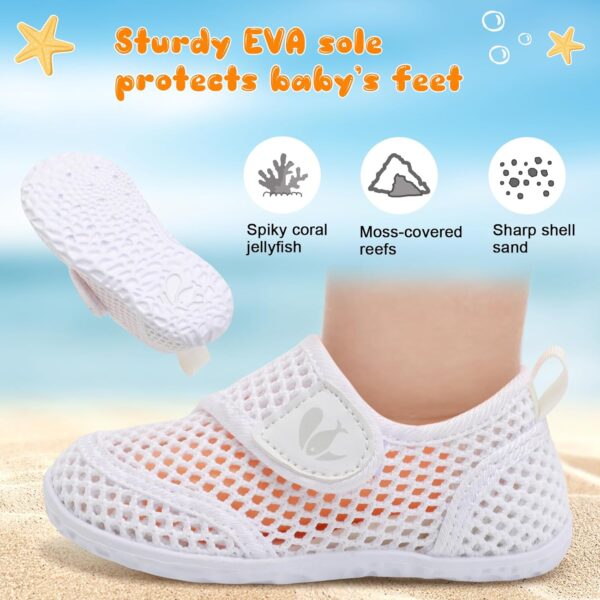 JOINFREE Toddler Water Shoes Boys Girls Sandals Barefoot Kids Breathable Aqua Shoes for Swim Pool Indoor Home Shoes - Image 2