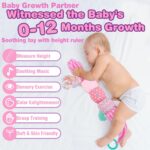 Baby Toys Musical Soft Toy: Crocodile Stuffed Animal Plush Toys with Rattles, Crinkle & Ruler Cuddly Newborn Sensory Toys Tummy Time Toys for Babies Girl Boy 0 3 6 9 12 Months Shower Gift - Image 3