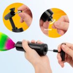 Homotte 6 Pcs Rainbow Playground Balls for Kids, 5 Inch Small Kickball Dodgeballs, Mini Toy Bouncing Ball Handball Set for Indoor & Outdoor Activities with Hand Pump - Image 2