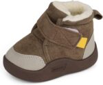 MASOCIO Baby Boys Girls Winter Warm Boots Toddler Booties Anti-Slip Rubber First Walking Shoes