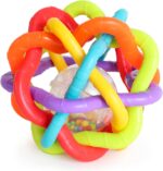 Toyland® 11cm Colourful Sensory Play & Learn Ball - Baby Toys - 3 Months +