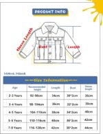 KIDSCOOL SPACE Little Girl Jean Jacket,Flower Embroidered Denim Outfits - Image 7