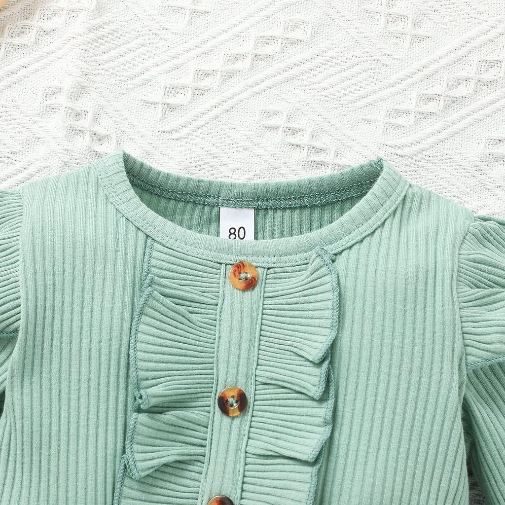 71naDghmUeL._AC_SL1024_.jpg Baby Girl Dress Ruffle Long Sleeve Dinosaur Print Princess Tutu Skirt - Image 1