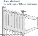 JAVPTAV Sturdy Baby Bed Rail With Child Lock, Vertical Lift Protective Fence Sleep Crib Rail For Toddler And Infant (Size : 150cm) - Image 4