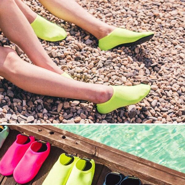 JIASUQI Kids, Womens Mens Classic Barefoot Water Sports Skin Shoes Aqua Socks for Beach Swim Surf Yoga Exercise - Image 6