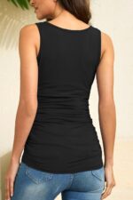 Summer Women's Maternity Tank Top Comfy Sleeveless Maternity Clothes (3 pcs) - Image 3