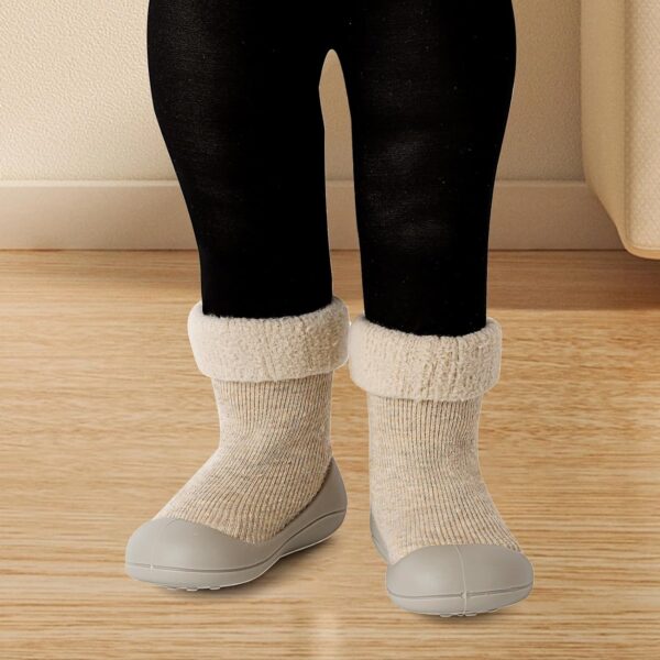 MK MATT KEELY Baby Shoes Boys Girls Winter Warm Sock Shoes Toddlers Thick Pre Walkers Shoes with Anti-Slip Rubber Sole - Image 7