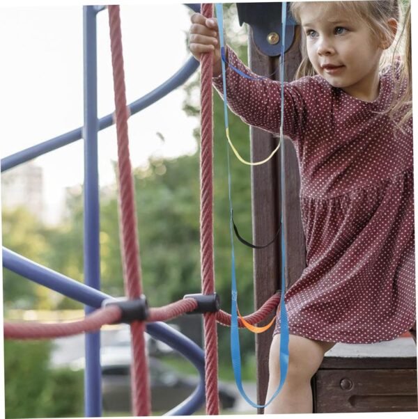 TOYANDONA 3pcs Webbing Climbing Ladder Climber Attachment Climbing Rope for Children Hanging Rope Ladder for Outdoor Children Climbing Ladder Rope Ladder for Indoor Climbing Ribbon - Image 2
