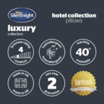 Silentnight Hotel Collection Pillows 2 Pack - Luxury Hotel Quality Pillows Soft Medium Support for Back and Side Sleepers Comfy Supportive - Hypoallergenic and Machine Washable - Pack of 2 - Image 7