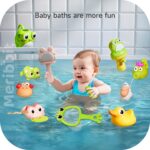 Meribbit Bath Toys for Toddlers 3+ Years, Animal Squirt Water Toys with Sprayer, BPA-Free Baby Bath Time Learning Set, Non-Toxic Bathtub Sensory Toys for Kids - Image 6