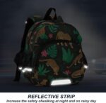 ISAOA Toddler Backpack with reins, Kids Anti-Lost Rucksack with Safety Harness,Jungle Leopard Backpack for Boys and Girls Baby Preschool Mini Bag with Leash,S - Image 5