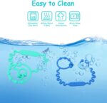 JoyLife Silicone Dummy Clip for Baby Boys and Girls, Food Grade Pacifier Clips Sippy Cup Strap, Adjustable Stroller Strap Hanging Toys Applies to high Chair Cribs Car Seat Toy Safety Straps 5PCS - Image 6