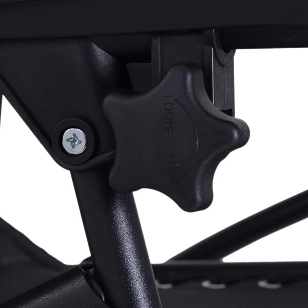 Outsunny Zero Gravity Chair Metal Frame Texteline Armchair Outdoor Folding and Reclining Sun Lounger with Head Pillow for Patio Decking Gardens Camping, Black - Image 8