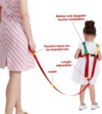 HREDZEO Walking Harness Toddlers,Toddlers Reins Safety Leash Rope Baby Reins with Green Yellow Color Band 2 in 1 Baby Safety Reins Anti-Lost for Children - Image 5