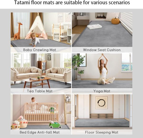 DSSHENGDS Living Room Home Decor Coral Fleece Area Rug,Modern Nursery Washable Kids Bedroom Rug,Girls Boys Soft Non-slip Soft Mat,2cm Thick Kids Carpet-E-60 * 100cm - Image 6