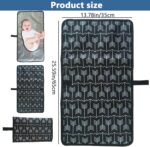 Portable Changing Pad 14x26'' Waterproof Diaper Changing Mat Foldable Baby Changing Pad Travel Changing Pad Easy to Clean Lightweight Changing Station for Baby - Image 6