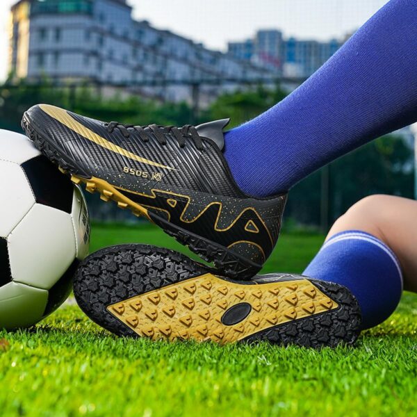 DHOVOR Football Boots Boys Girls Astro Turf Football Boots Kids Professional Training Football Shoes Athletics Sport Indoor Soccer Shoes - Image 5