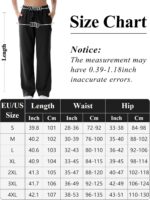 FEOYA Maternity Trousers Womens Wide Leg Long Pants Elastic Waist Casual Sweatpants Loose Pregnancy Trousers with Pocket S - 4XL - Image 6