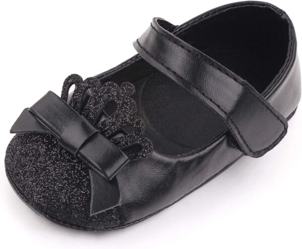 Princess Walking Leather Soft Shoe Shoe Toddler First Kids Crown Girls Baby Shoes Baby Size 3 Shoes Girl - Image 4