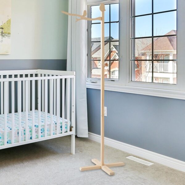 Sharplace Wooden Baby Mobile Arm Stand for Crib, Adjustable Height, DIY Hanging Rack for Nursery - Image 4