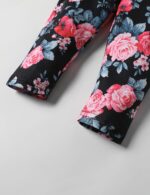 puseky Toddler Baby Girl Clothes Long Sleeve Ruffle Bow Solid Shirt Dress Tops and Floral Pants Girls Fall Clothes Sets - Image 9