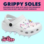 NorthSole Girls Clogs Childrens Sandals with Removable Charms Kids Beach Pool Shoes - Image 5