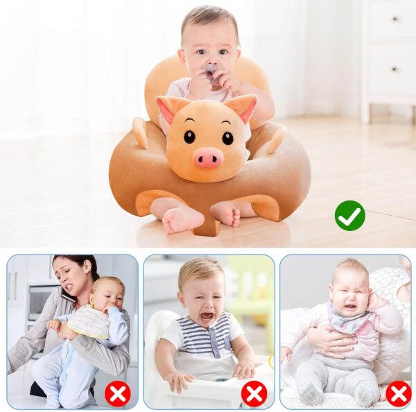 Baby Floor Seat Chair Learn to Sit Lounger Cover Baby Learning Sitting Chair Cover for Infants Toddler (Just cover, no filling) - Image 5