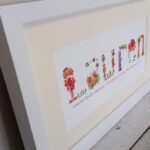 Personalised Framed Name- Baby Girl Gift-Princess Picture- Name Frame- Nursery Room Print - Image 3