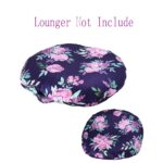 Dinosaur Lounger Cover, Lounger Cover Blue, Lounger Cover Boy, Breathable & Reusable Lounger Removable Slipcover for Newborn, Snugly Fit Baby Infant Lounger (Purple Flower) - Image 2