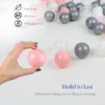 DIVCHI Playballs Soft Pit Balls for Kids, Small Metallic Color Plastic Balls, Crush Proof, Smooth Surface and No Sharp Edges, Toxic Free, Multi Pack Baby Approved Playball Set (500PCS) - Image 5