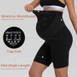 INNERSY Womens Maternity Shorts Over Bump High Waist Anti Chafing Pregnancy Shapewear for Under Dresses - Image 4