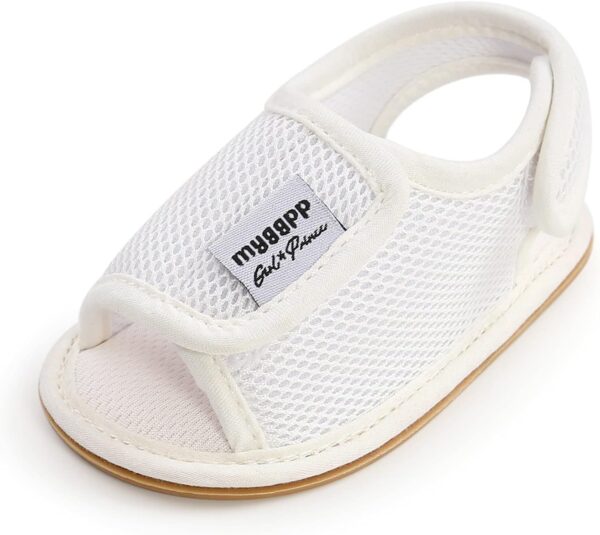 Unisex Baby Boys Girls Sandals Infant Girls Boys Summer First Walking Shoes Anti-Slip Rubber Sole Prewalkers Sneakers Easy to Put on Breathable Trainers 0-18M - Image 5